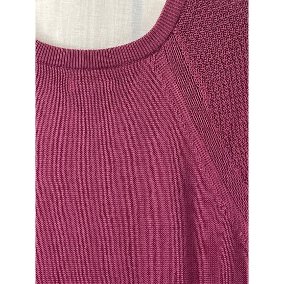 EUC Sonoma women's cable knit crew neck sweater in mauve, size XXL - Picture 8 of 10